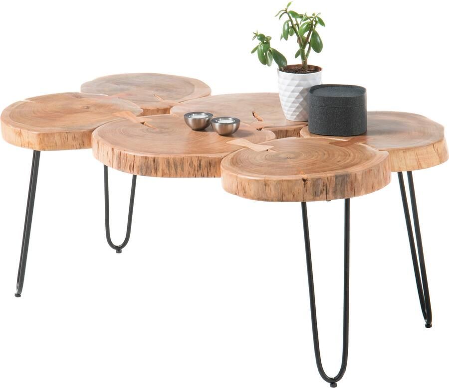 OTTO Stolkom Salontafel COLE Massief hout acacia keuze tussen salontafel of bijzettafel - Foto 3