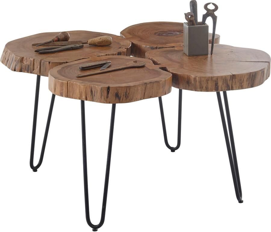 OTTO Stolkom Salontafel COLE Massief hout acacia keuze tussen salontafel of bijzettafel - Foto 3