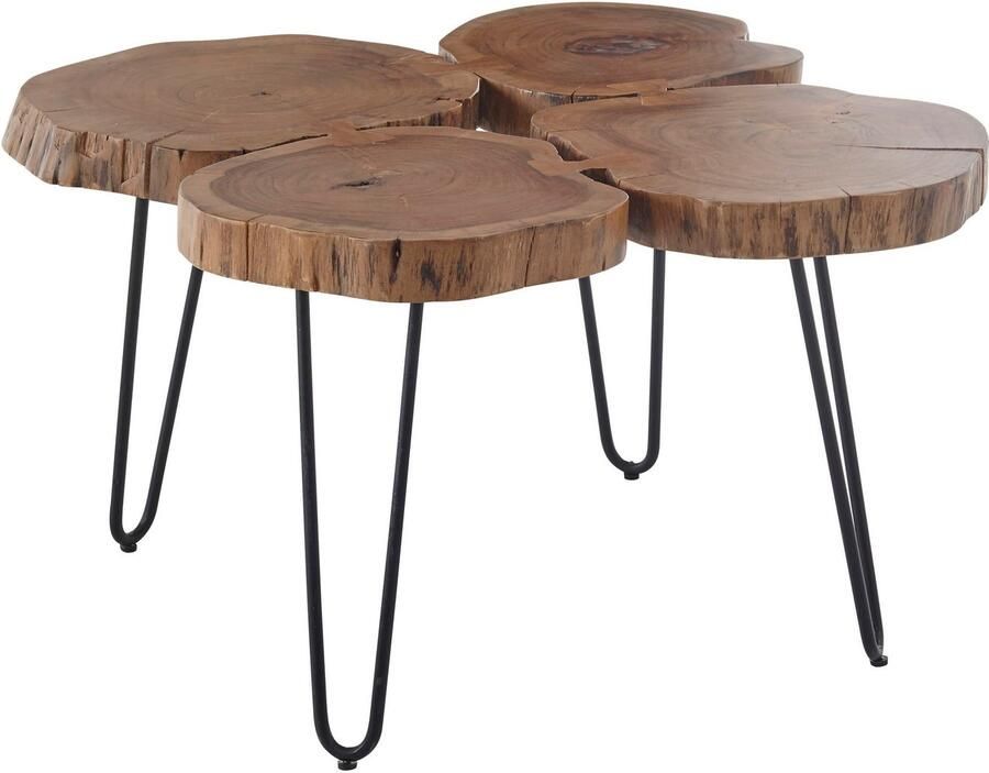 OTTO Stolkom Salontafel COLE Massief hout acacia keuze tussen salontafel of bijzettafel