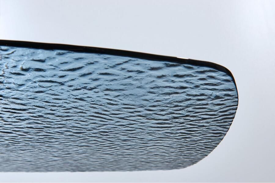 OTTO Stolkom Salontafel Elias glazen tafel zwart salontafel BxHxD 110x44x70 cm Veiligheidsglas breukveilig glasplaat watergolf zwart getint - Foto 4