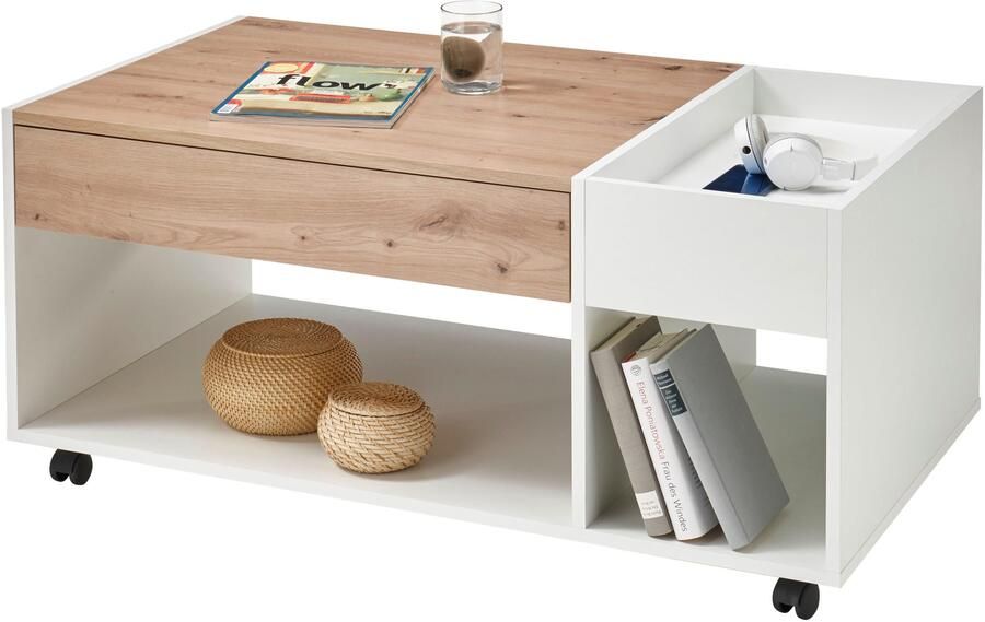 OTTO Stolkom Salontafel Emil rollend tafel met lade met push to open - Foto 4