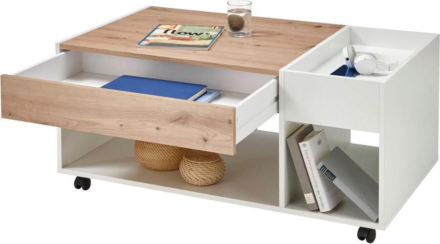 OTTO Stolkom Salontafel Emil rollend tafel met lade met push to open - Foto 3