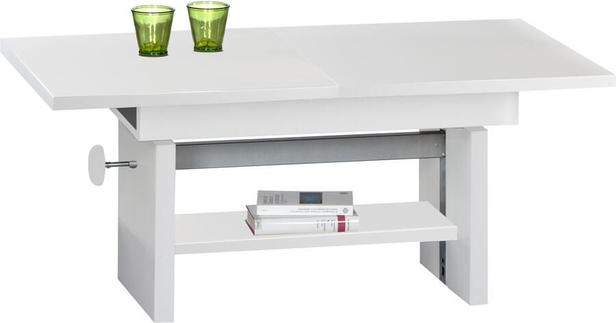 OTTO Stolkom Salontafel Event hoogte verstelbaar uitschuifbaar BxHxD 110-150x48-63x65 cm Hoogte verstelbaar met liftmechaniek en uittrekbaar in 3 kleurvarianten - Foto 4