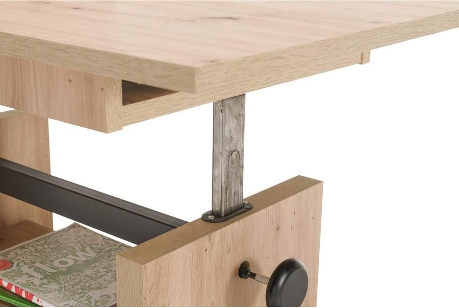 OTTO Stolkom Salontafel Event hoogte verstelbaar uitschuifbaar BxHxD 110-150x48-63x65 cm Hoogte verstelbaar met liftmechaniek en uittrekbaar in 3 kleurvarianten - Foto 5