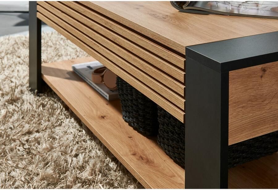 OTTO Stolkom Salontafel Felipe TOPSELLER! met lade woonkamer tafel in eik artisan decor - Foto 5