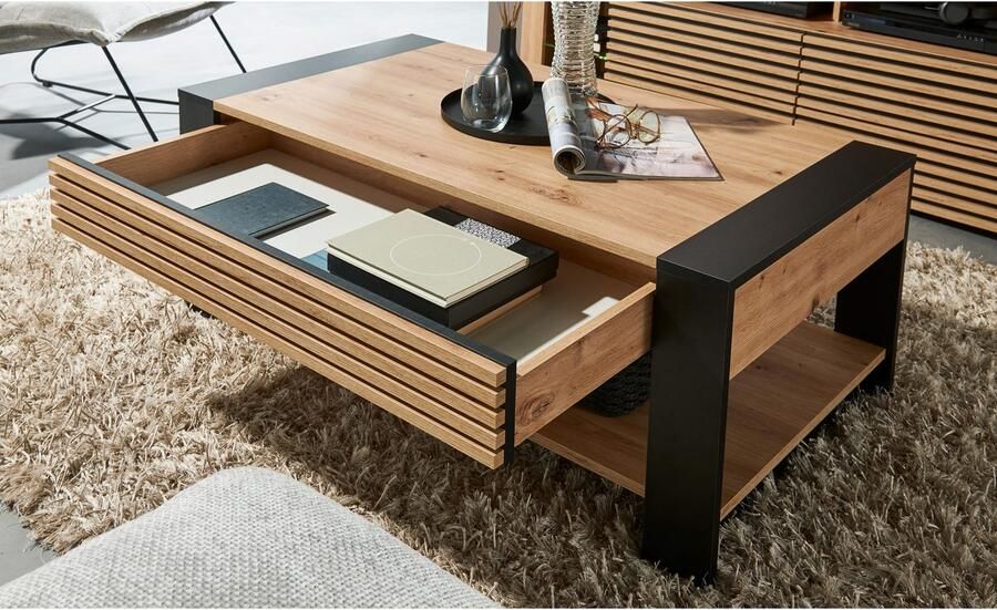 OTTO Stolkom Salontafel Felipe TOPSELLER! met lade woonkamer tafel in eik artisan decor - Foto 6