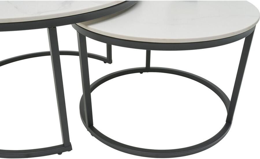 OTTO Stolkom Salontafel Gino 2-delig set keramiek tafel gemarmerd - Foto 4