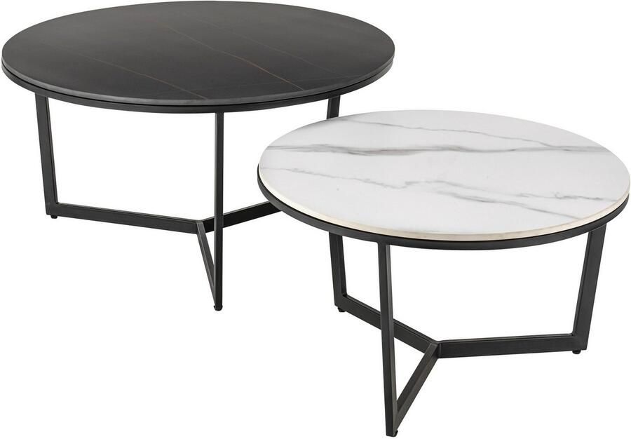 OTTO Stolkom Salontafel Harper 2-delig set keramiek tafel gemarmerd - Foto 2