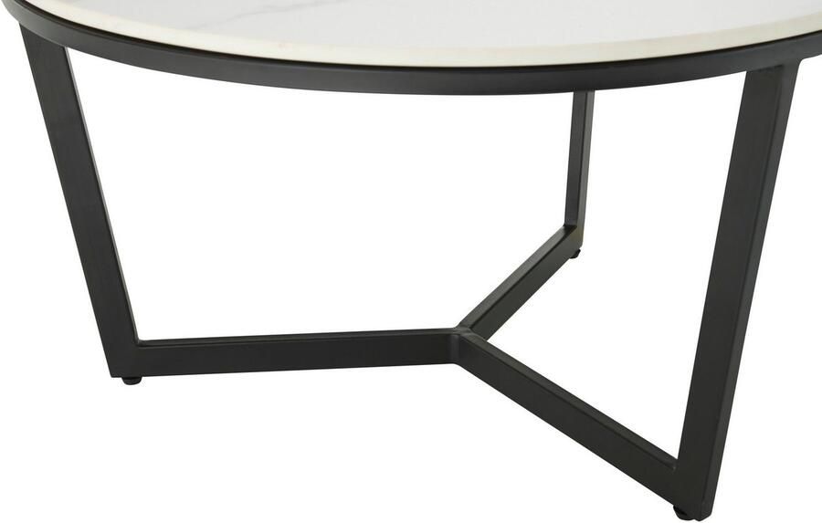 OTTO Stolkom Salontafel HARPER 2 rond keramiek tafelblad gemarmerd - Foto 3