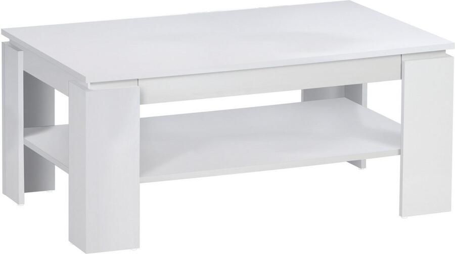 Emob Salontafel Ford 100cm met 1 lade wit Salontafels outlet Wit Spaanplaat Salontafels outlet Op voorraad - Foto 4