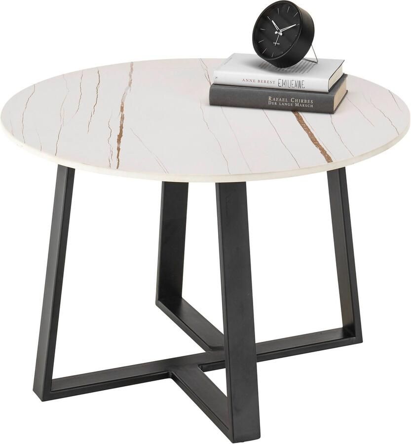 OTTO Stolkom Salontafel JASON 1 rond keramiek gemarmerd - Foto 4