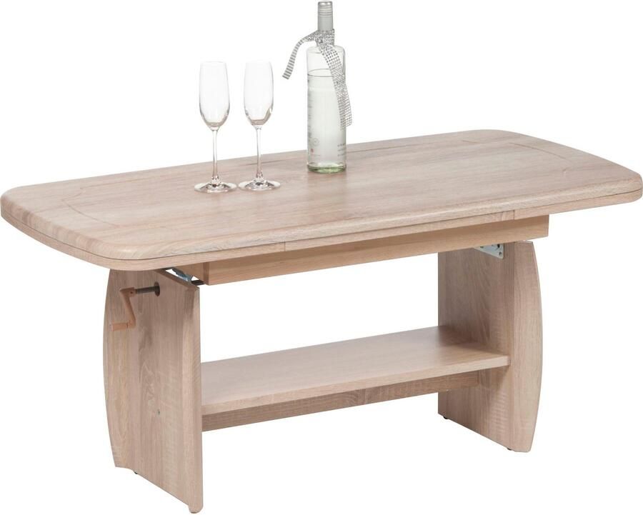 OTTO Stolkom Salontafel Kirk hoogte verstelbaar tafel met uittrekbare functie
