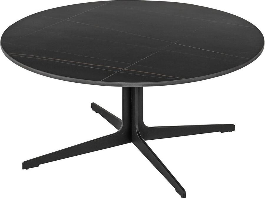 OTTO Stolkom Salontafel LENA rond zwart keramiek tafel met zwart onderstel - Foto 3