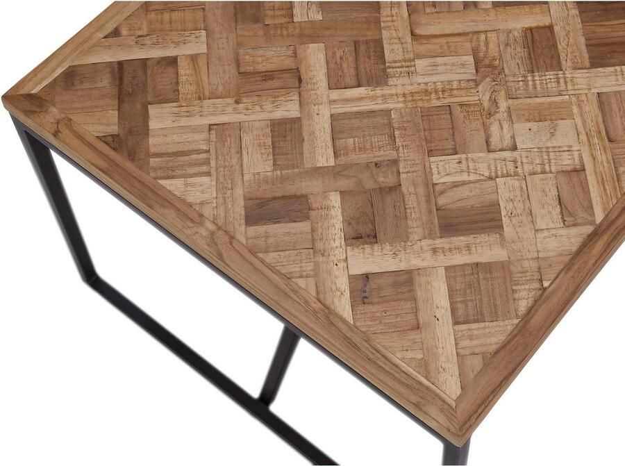 OTTO Stolkom Salontafel Lola 2-delig set massief teak gerecycled met patroon - Foto 2