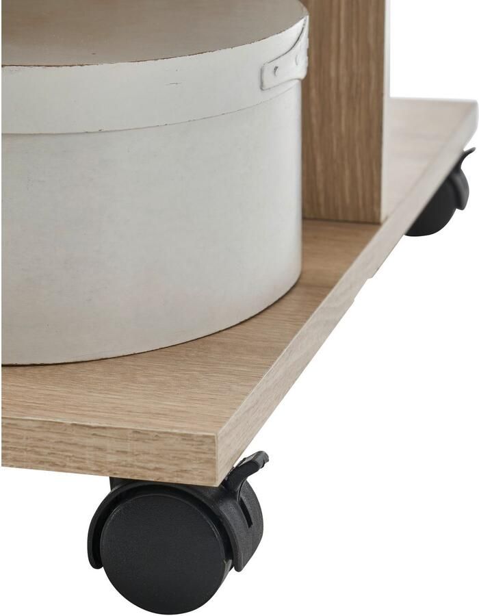 OTTO Stolkom Salontafel Marti met wielen en planken Rima eik wit BxHxD 110x42 5x60 cm