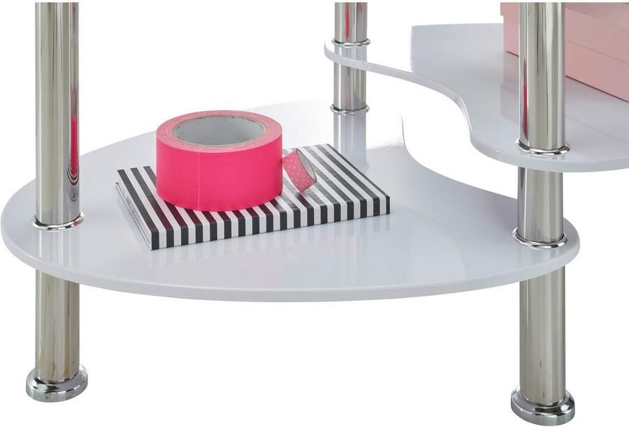 OTTO Stolkom Salontafel Panty glazen tafel salontafel bijzettafel glas BxHxD 90x42x55 cm Veiligheidsglas 8 mm legplank in MDF eiken Artisan en eiken Sonoma - Foto 2