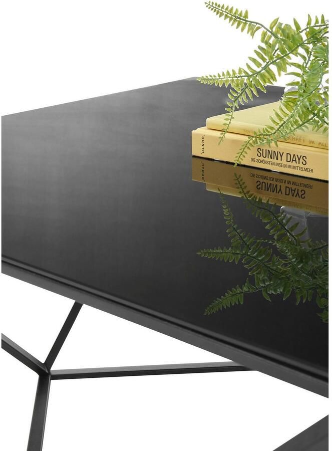 OTTO Stolkom Salontafel Senta glazen tafel vierkant zwart moderne tafel BxHxD 80x45x80 cm - Foto 2