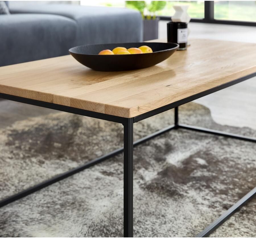 OTTO Stolkom Salontafel Thor salontafel massief hout in industriële stijl BxHxD 110x40x60 cm