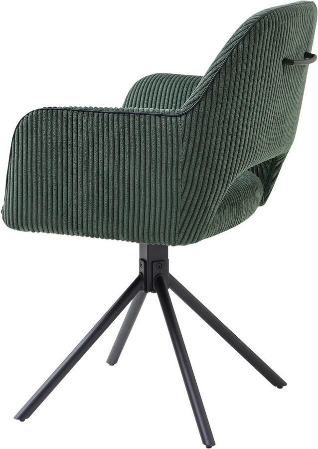 OTTO Stolkom Stoel met armleuningen Adrina 180 graden draaibaar met auto-return (set 2 stuks)