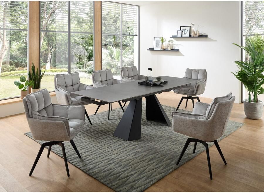 OTTO Stolkom Stoel met armleuningen Alani 180 graden draaibaar met auto-return (set 2 stuks) - Foto 3