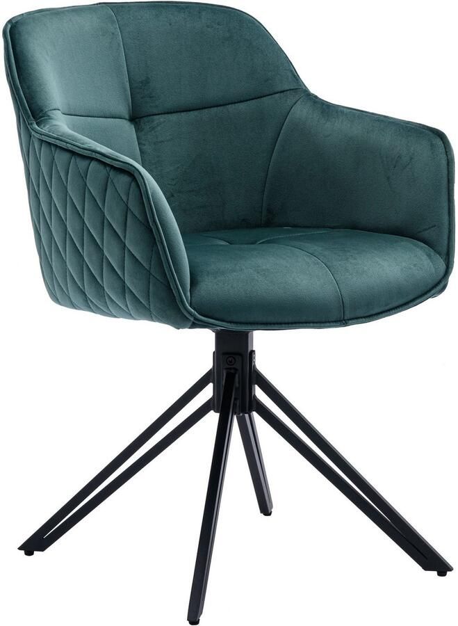 OTTO Stolkom Stoel met armleuningen EMMA 180 graden draaibaar met auto-return (set 2 stuks) - Foto 3