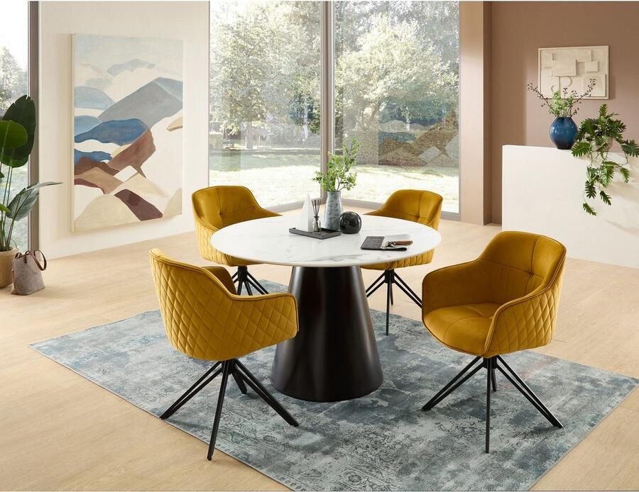 OTTO Stolkom Stoel met armleuningen EMMA 180 graden draaibaar met auto-return (set 2 stuks) - Foto 5