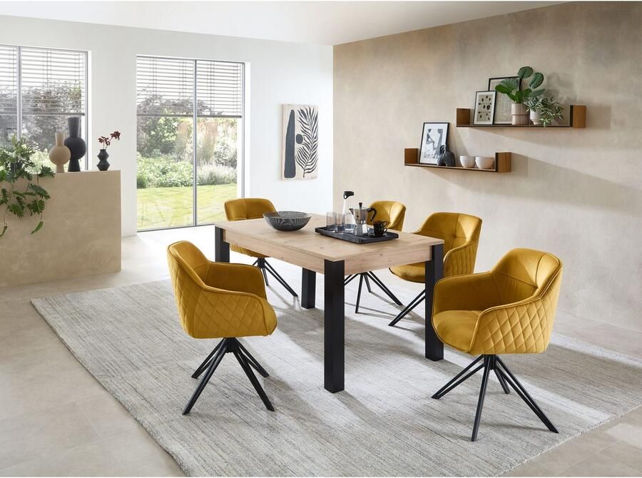 OTTO Stolkom Stoel met armleuningen EMMA 180 graden draaibaar met auto-return (set 2 stuks) - Foto 7