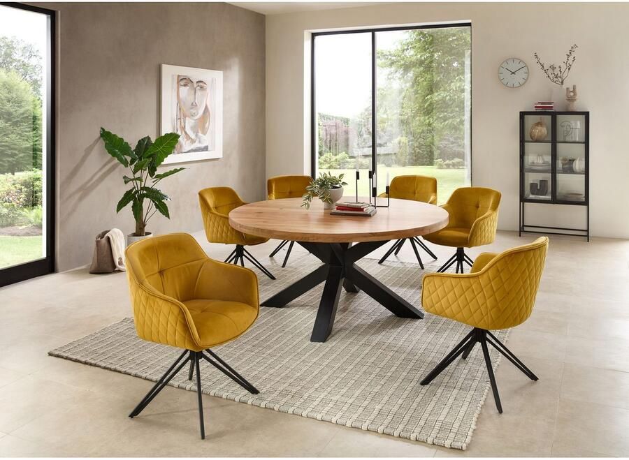 OTTO Stolkom Stoel met armleuningen EMMA 180 graden draaibaar met auto-return (set 2 stuks) - Foto 10