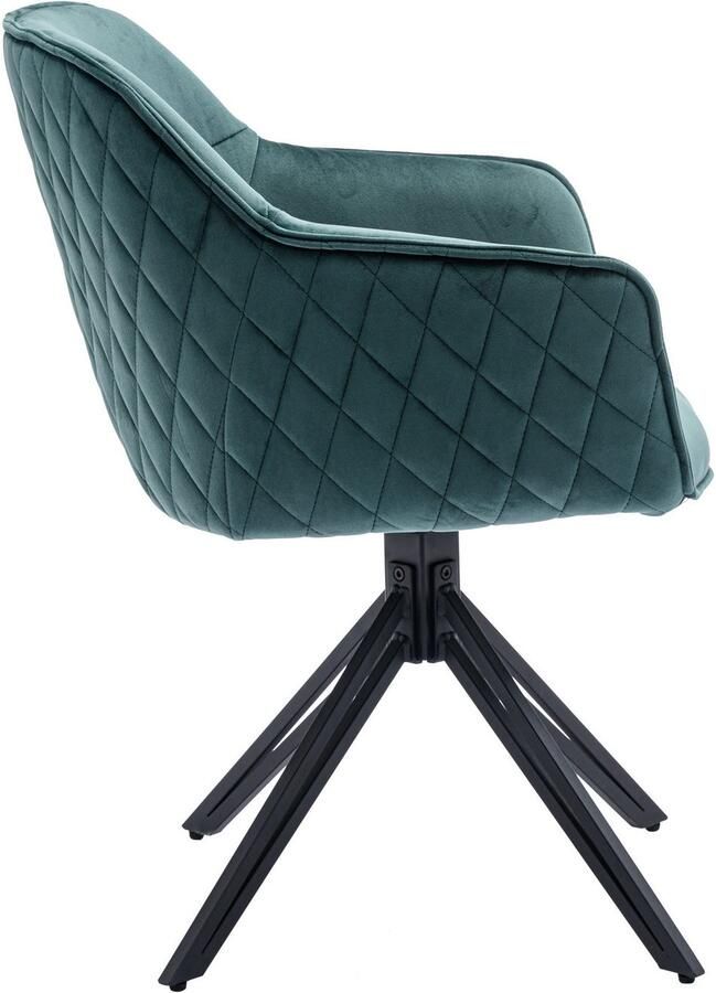 OTTO Stolkom Stoel met armleuningen EMMA 180 graden draaibaar met auto-return (set 2 stuks) - Foto 4