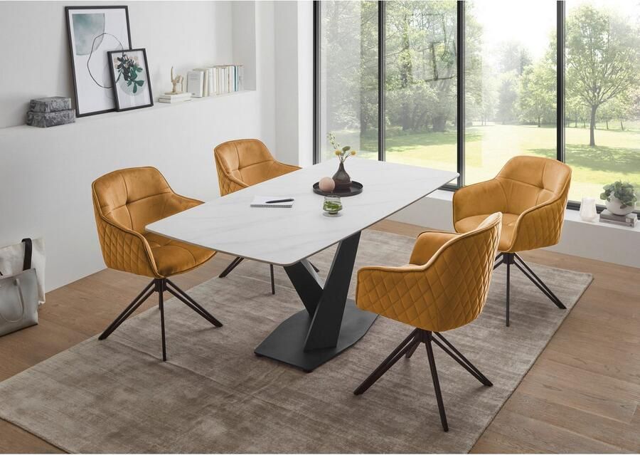 OTTO Stolkom Stoel met armleuningen EMMA 180 graden draaibaar met auto-return (set 2 stuks) - Foto 13