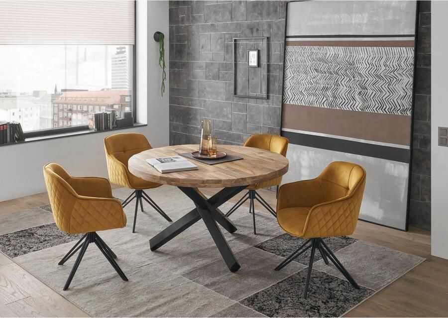 OTTO Stolkom Stoel met armleuningen EMMA 180 graden draaibaar met auto-return (set 2 stuks) - Foto 14