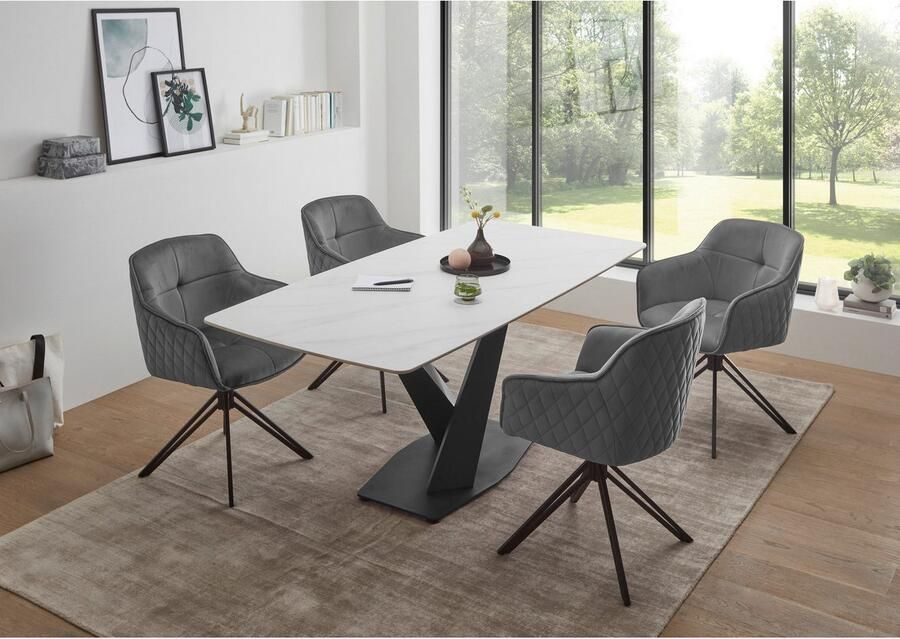 OTTO Stolkom Stoel met armleuningen EMMA 180 graden draaibaar met auto-return (set 2 stuks) - Foto 10