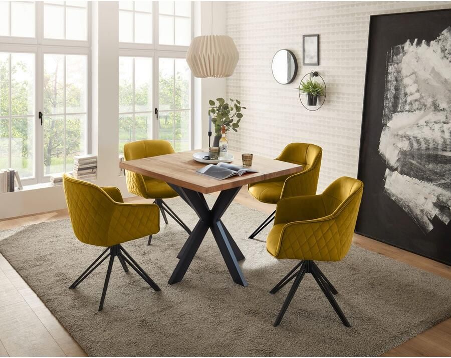 OTTO Stolkom Stoel met armleuningen EMMA 180 graden draaibaar met auto-return (set 2 stuks) - Foto 3