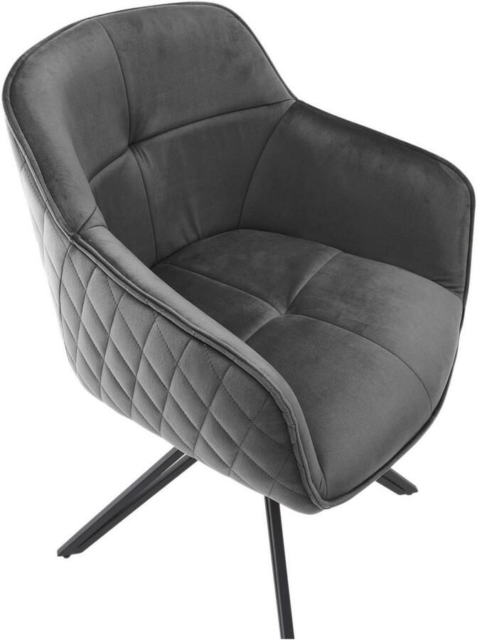 OTTO Stolkom Stoel met armleuningen EMMA 180 graden draaibaar met auto-return (set 2 stuks) - Foto 5