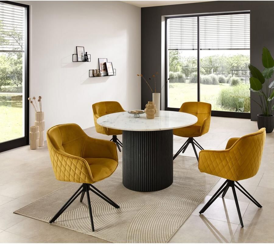 OTTO Stolkom Stoel met armleuningen EMMA 180 graden draaibaar met auto-return (set 2 stuks) - Foto 2