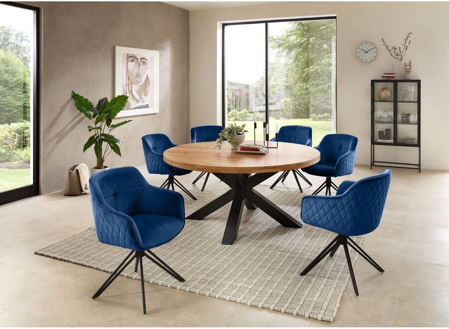 OTTO Stolkom Stoel met armleuningen EMMA 180 graden draaibaar met auto-return (set 2 stuks) - Foto 2