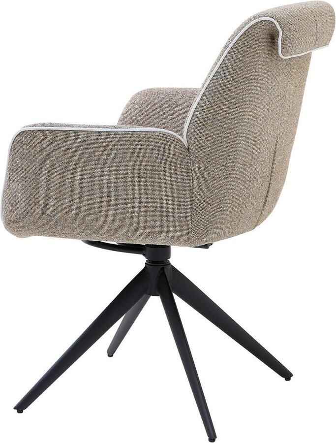 OTTO Stolkom Stoel met armleuningen Enja 360 graden draaibaar met auto-return (set 2 stuks) - Foto 2