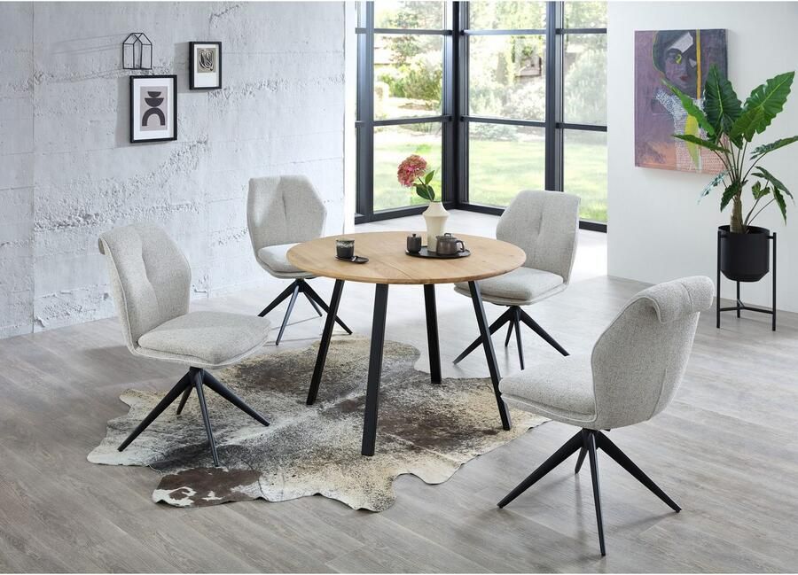 OTTO Stolkom Stoel met armleuningen Enja 360 graden draaibaar met auto-return (set 2 stuks) - Foto 2