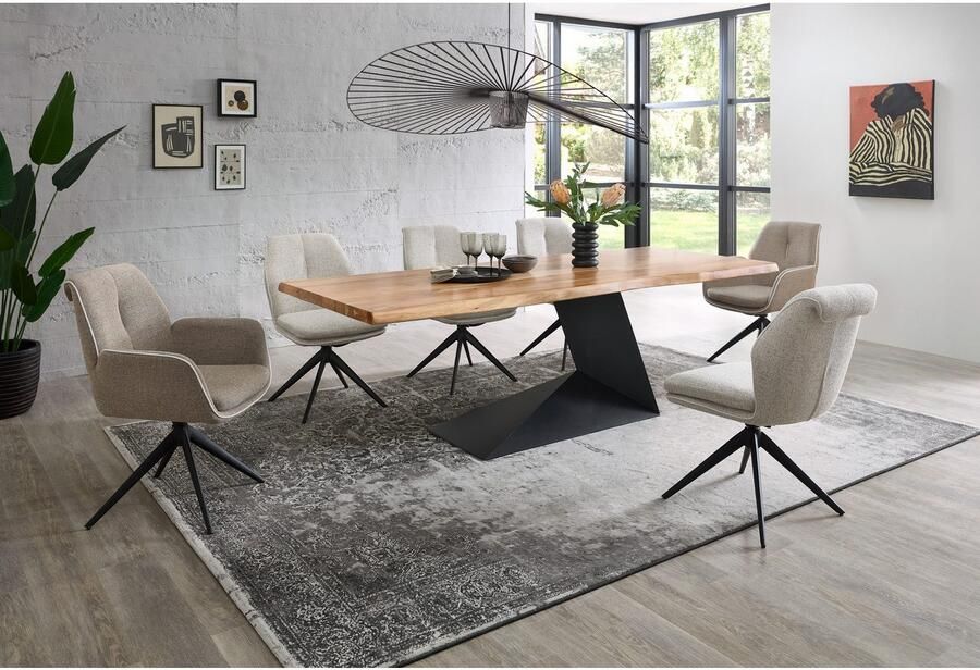 OTTO Stolkom Stoel met armleuningen Enja 360 graden draaibaar met auto-return (set 2 stuks) - Foto 4