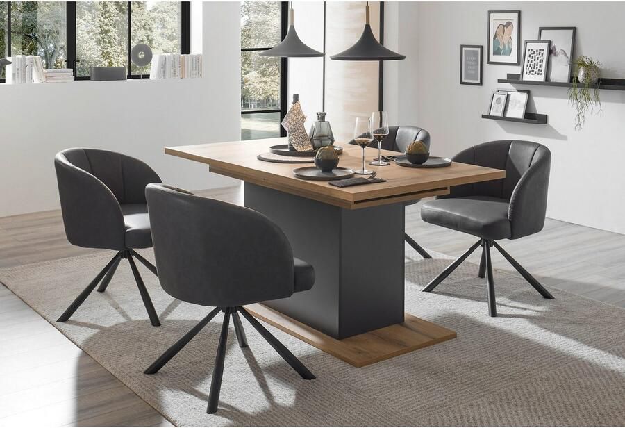 OTTO Stolkom Stoel met armleuningen Grace 180 graden draaibaar met auto-return (set 2 stuks) - Foto 4