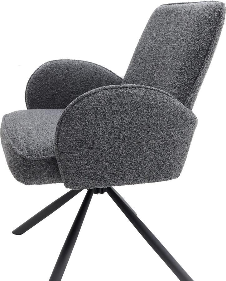 OTTO Stolkom Stoel met armleuningen MALIA 180 graden draaibaar met auto-return (set 2 stuks)