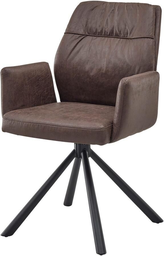 OTTO Stolkom Stoel met armleuningen Mara 180 graden draaibaar met auto-return (set 2 stuks) - Foto 6