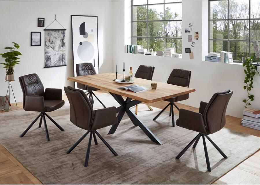 OTTO Stolkom Stoel met armleuningen Mara 180 graden draaibaar met auto-return (set 2 stuks) - Foto 4