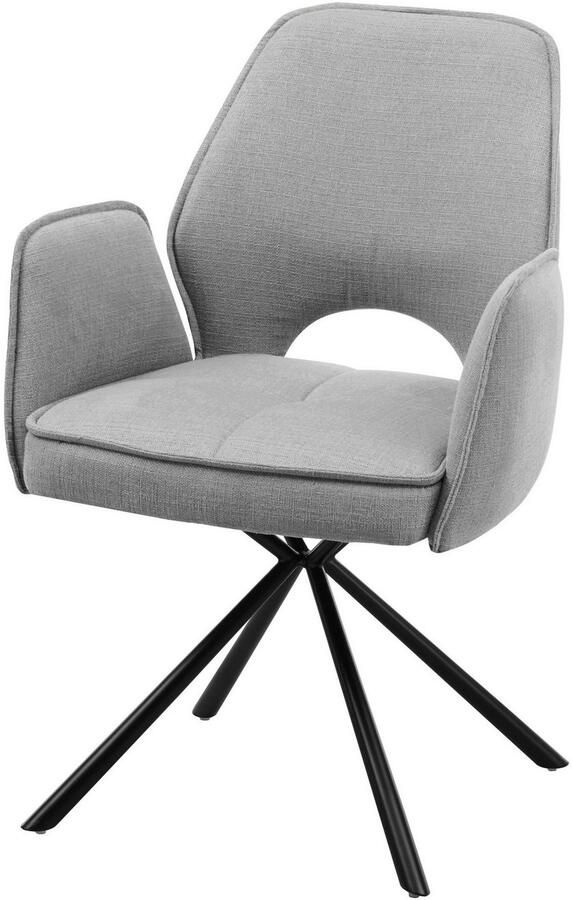 OTTO Stolkom Stoel met armleuningen Nele 180 graden draaibaar met auto-return (set 2 stuks) - Foto 4