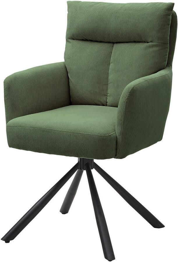 OTTO Stolkom Stoel met armleuningen Sofia 180 graden draaibaar met auto-return bonnellvering in de zitting (set 2 stuks) - Foto 3