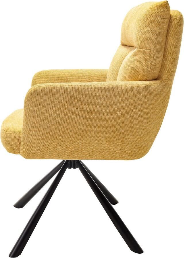 OTTO Stolkom Stoel met armleuningen Sofia 180 graden draaibaar met auto-return bonnellvering in de zitting (set 2 stuks) - Foto 2