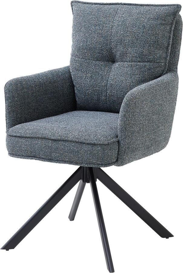 OTTO Stolkom Stoel met armleuningen Sofia young 180 graden draaibaar met auto-return bonnellvering in de zitting (set 2 stuks) - Foto 4