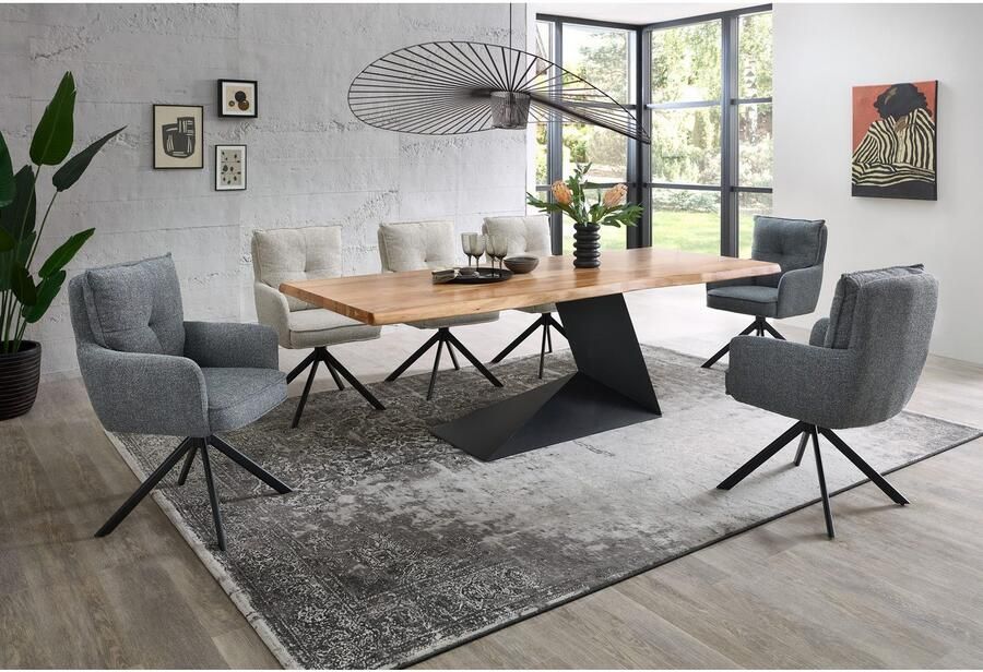 OTTO Stolkom Stoel met armleuningen Sofia young 180 graden draaibaar met auto-return bonnellvering in de zitting (set 2 stuks) - Foto 6