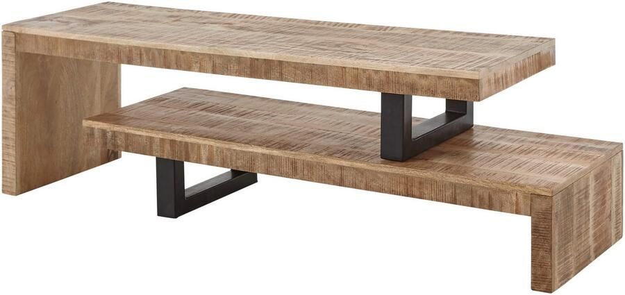 OTTO Stolkom Tv-kast Beed Lowboard bestaat uit 2 beweeglijke delen zodat het variabel kan worden geplaatst - Foto 3