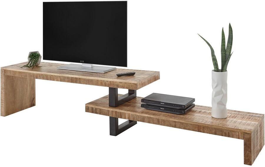 OTTO Stolkom Tv-kast Beed Lowboard bestaat uit 2 beweeglijke delen zodat het variabel kan worden geplaatst - Foto 2